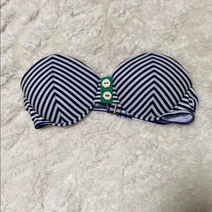 Striped bikini top